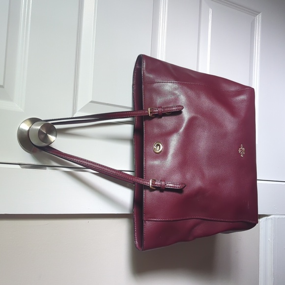 Burgundy Coach Purse - Picture 1 of 5